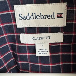 Saddlebred Men's Classic Fit Plaid Shirt